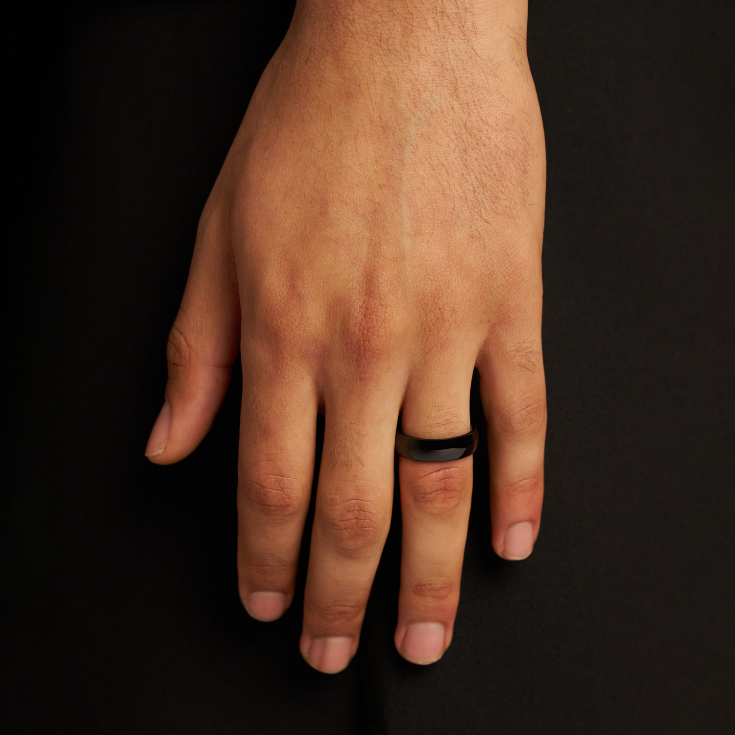 Rounded Ring (Black) 7mm | Tungsten