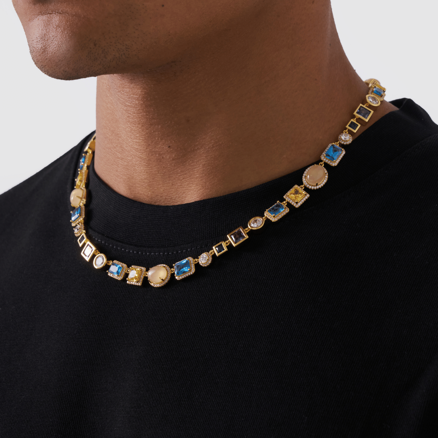 Sapphire Gemstone Necklace (Gold)