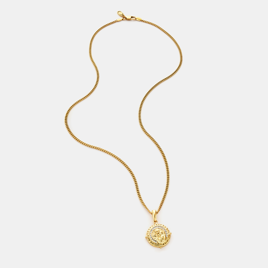 Iced St Christopher (Gold)