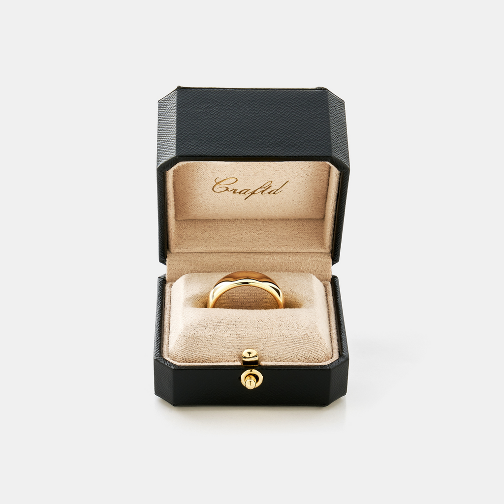 Rounded Ring (Gold) 7mm | 18ct Gold Vermeil