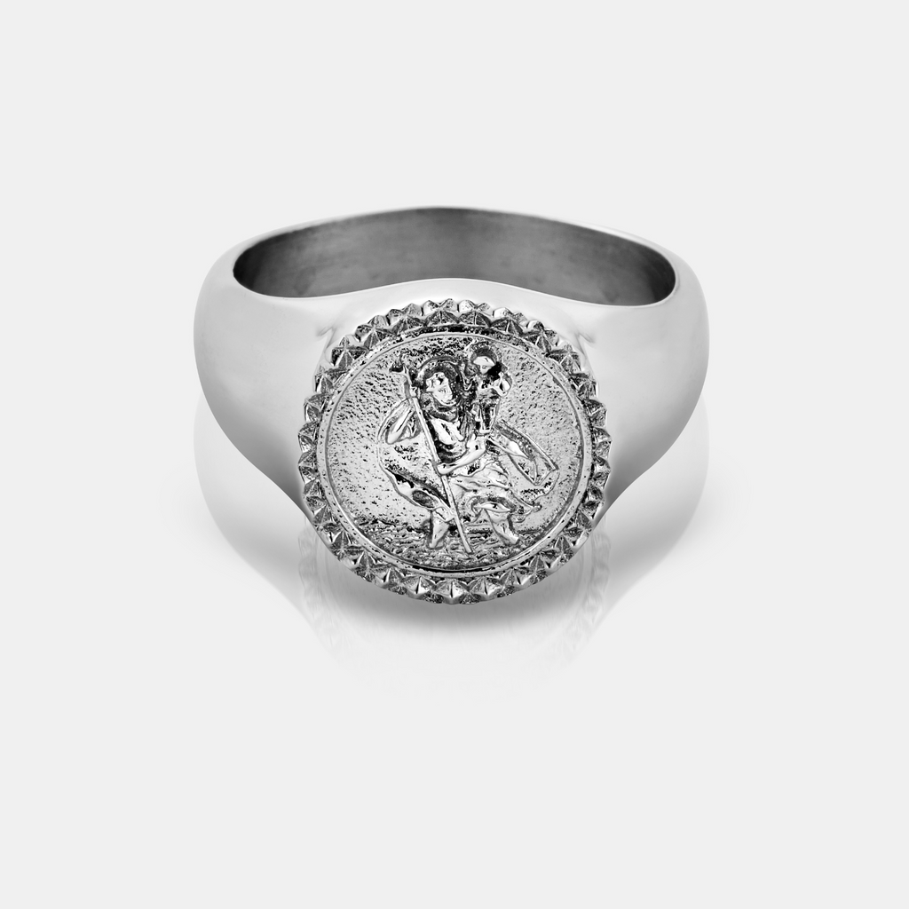 St. Christopher Signet Ring (Silver)